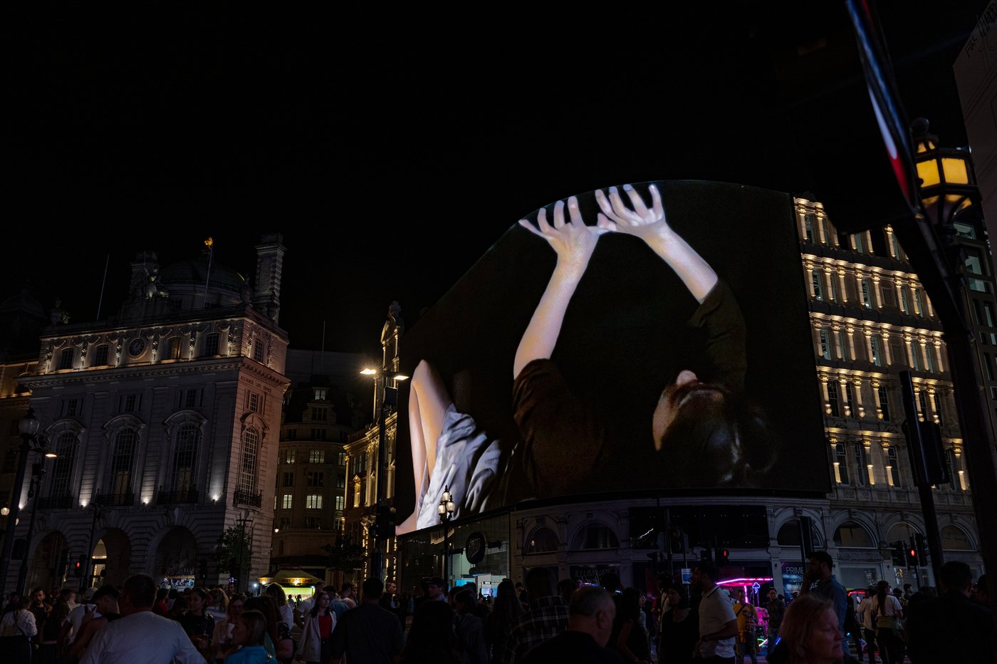 Screening at Piccadilly Lights